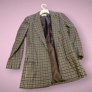 Elegant Houndstooth Women's Blazer